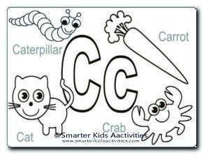 Letter C Colouring Pages-05