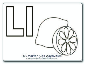 Letter L Colouring Pages-03