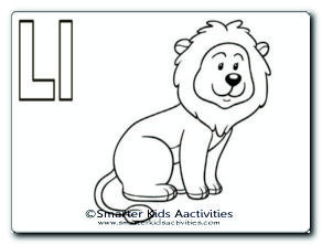 Letter L Colouring Pages-04