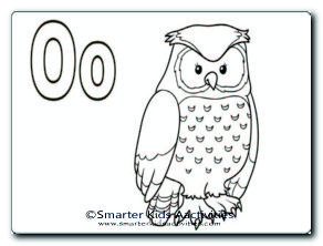 Letter O Colouring Pages-04