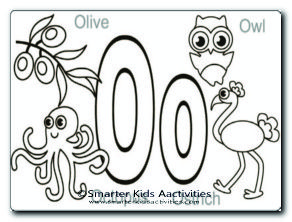 Letter O Colouring Pages-05