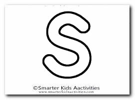 Letter S Colouring Pages - Smarter Kids Activities