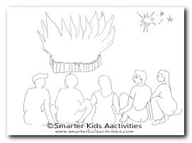 Bonfire Night Colouring Page - 02