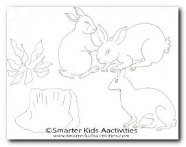 Year of the Rabbit Colouring Pages-02