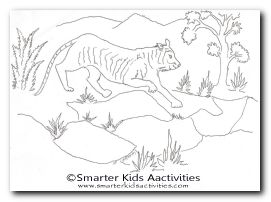 Year of the Tiger Colouring Pages-05