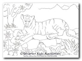 Year of the Tiger Colouring Pages-06