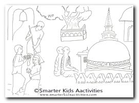 Vesak Colouring Pages-02